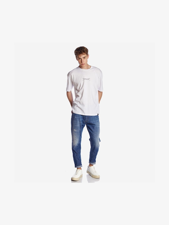 Men's Jeans Pants with Loose Fit Blue