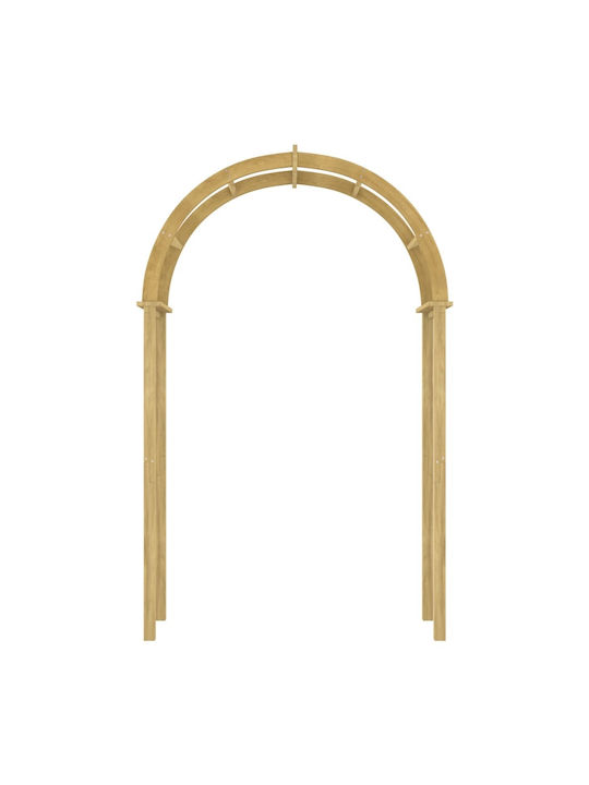 Garden Arch from Wood in Brown Colour 141x97x243cm
