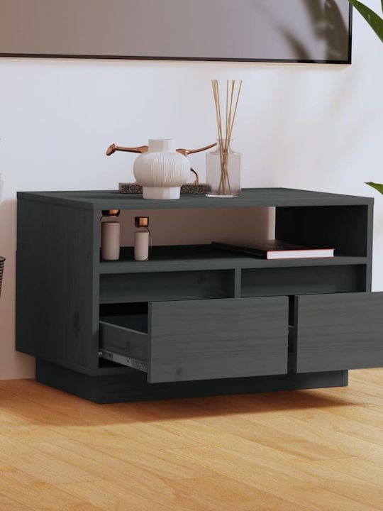 TV-Möbel Hölzernes Gray L60xB35xH37cm