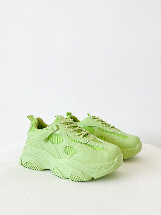 Arte Piedi Γυναικεία Chunky Sneakers Πράσινα