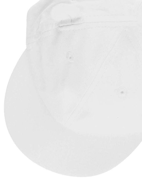 Boboli Kids' Hat Jockey Fabric White