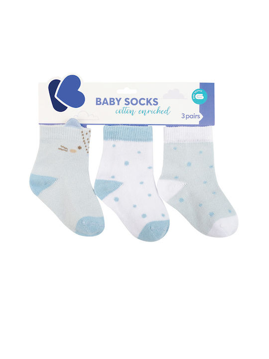 Kikka Boo Boys 3 Pack Knee-High Socks Light Blue