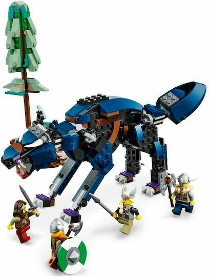 LEGO Creator Nava Viking și Șarpele Midgard pentru 9+ Ani