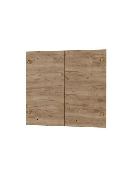 Alphab2b Charlotte Rectangular Kitchen Cabinet Door made of Particleboard Gold / Oak 80x71.4cm SO-CD80-3 2pcs