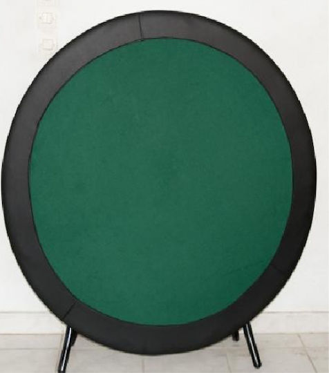 Pokertisch Metallisch Klappbar Grün 130x130cm Falten mit Aschenbecher 1Stück