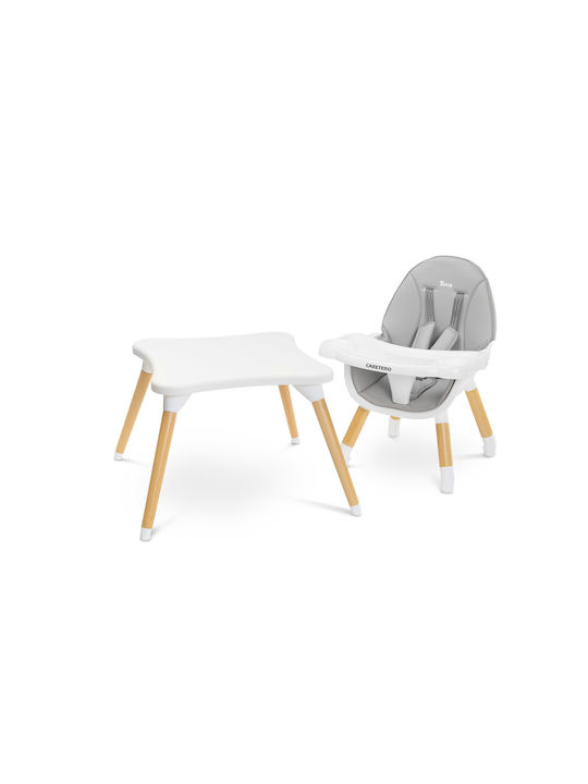 Caretero Tuva Baby Highchair 3 in 1 with Adjustable Height Gray
