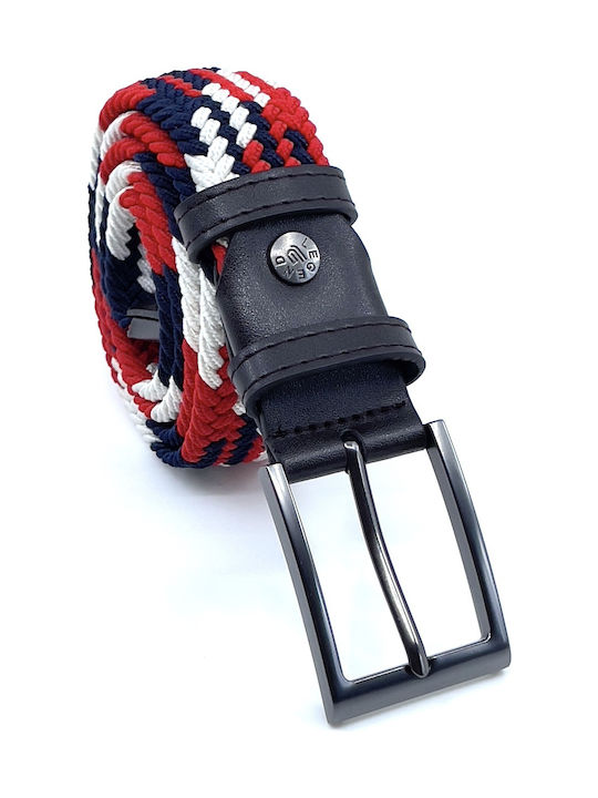 Elastic Men's Belt Knitted Multicolored
