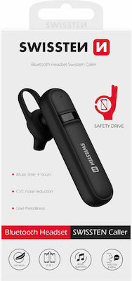 Swissten 51104100 Earbud Bluetooth Handsfree Ακουστικό Μαύρο