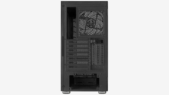 Aerocool Graphite Gaming Midi Tower Κουτί Υπολογιστή με Πλαϊνό Παράθυρο και RGB Φωτισμό Μαύρο