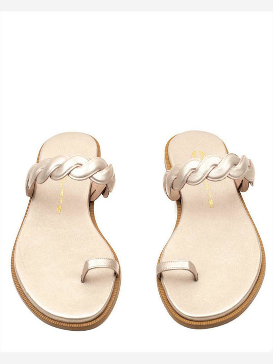 Sandale Casual Damă Din Piele Bronze