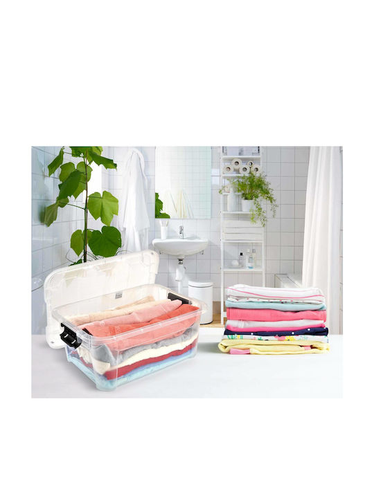 Viosarp New Gen Cutie De Depozitare Din Plastic Cu Capac Transparent 48.5x36.5x21.5cm