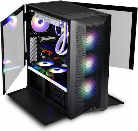 Lian Li Lancool II Mesh RGB+ type C Gaming Midi Tower Κουτί Υπολογιστή με Πλαϊνό Παράθυρο Black