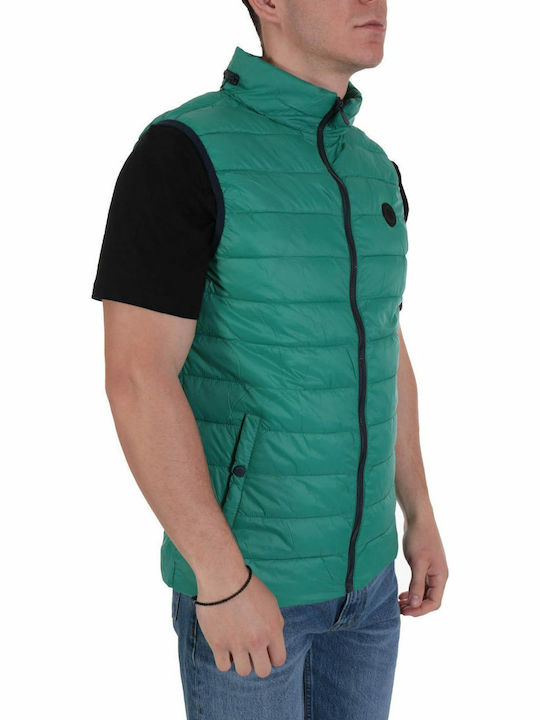 Ärmellos Jacke Puffer Grün