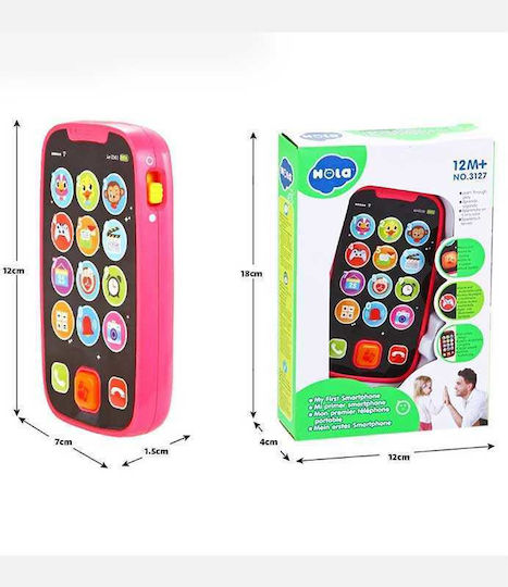 Hola Toys Toy Phone My First Phone with Sounds for 12++ Months