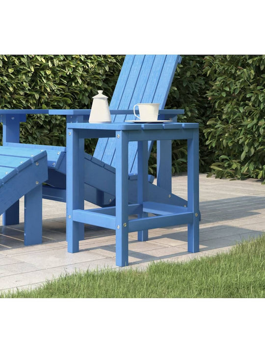 Tisch für kleine Außenbereiche Stabil Adirondack Blue 38x38x46cm