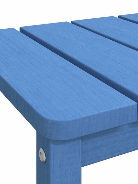 Tisch für kleine Außenbereiche Stabil Adirondack Blue 38x38x46cm