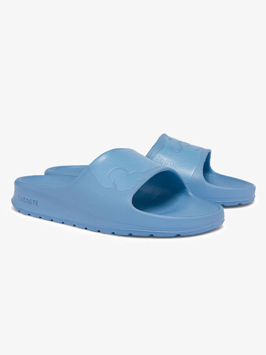 Lacoste Croco 2.0 Frauen Flip Flops in Hellblau Farbe