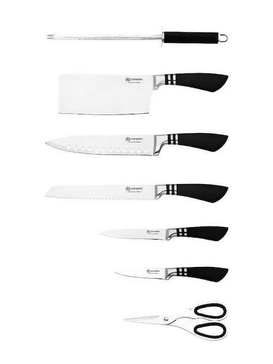 Edenberg Knife Set with Base made of Stainless Steel EB-905 8pcs