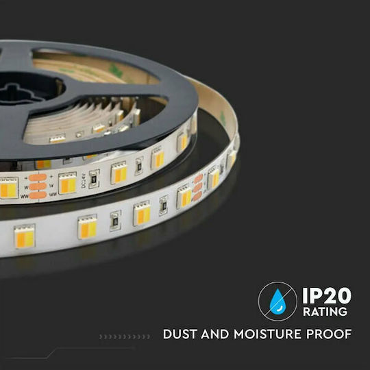 V-TAC LED Strip 24V Adjustable White Light 5m Type SMD2835