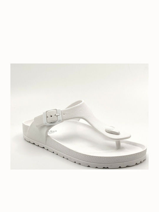 Women's Flip Flops in Sandal Style in White Color