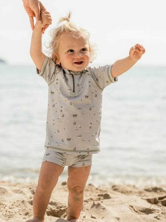 Little Dutch Sailors Bay Kids Swimwear Rashguard Light Blue