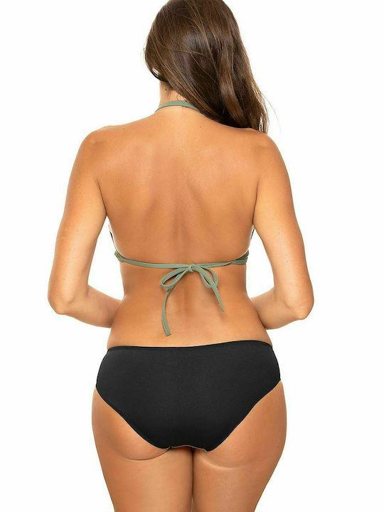 Marko Bikini-Set Gestreift Khaki