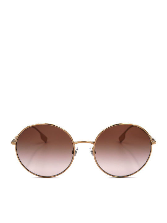 Burberry Pippa Sunglasses Ροζ Χρυσά with Metal Frame & Purple Lens Burberry Pippa Sunglasses Ροζ Χρυσά with Metal Frame & Purple Lens