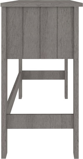 Бюро Hamar от Масивно Дърво Светлосив 110x40x75см