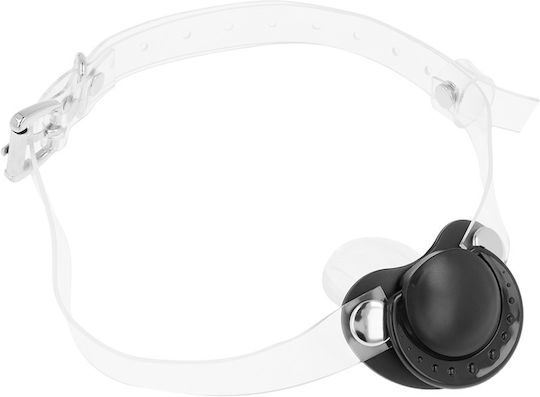 Dream Love OhMama! Fetish Transparent Pacifier Gag Gag in Silver Color