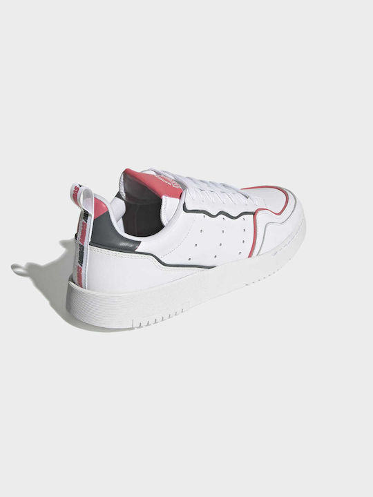 Supercourt Adidași Alb Cenușiu Roz