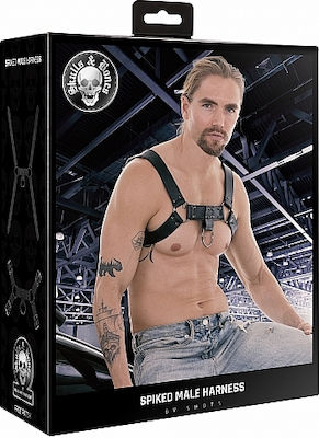 Shots Ouch! Skulls & Bones Male Harness Black