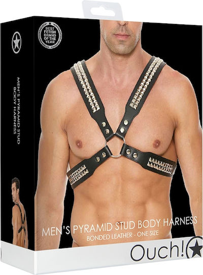 Shots Men's Pyramid Stud Body Harness