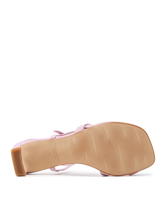 Luisa Leather Sandals Purple