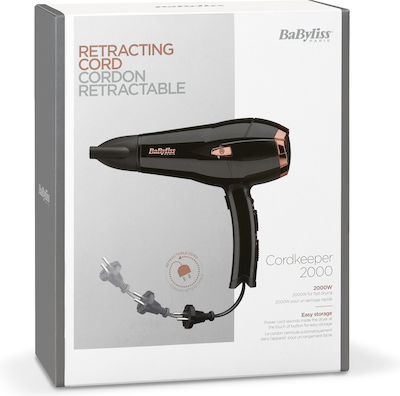 Babyliss CordKeeper Ionisch Haartrockner mit Diffusor 2100W D373E