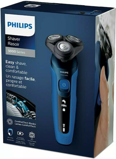 Philips Series 5000 S5466/17 Περιστρεφόμενη Ξυριστική Μηχανή Προσώπου Επαναφορτιζόμενη
