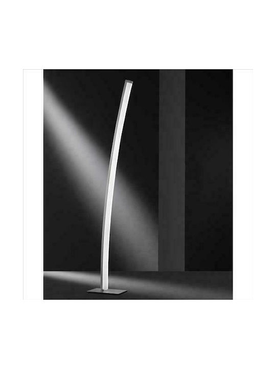 Wofi Ferrol LED Floor Lamp H140cm. Silver