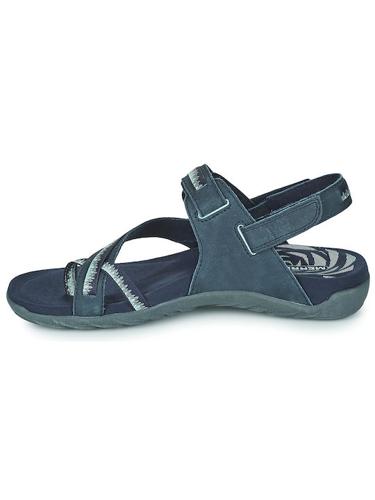 Terran 3 Cush Convert Women's Flat Sandals Anatomic Sporty in Navy Blue Color