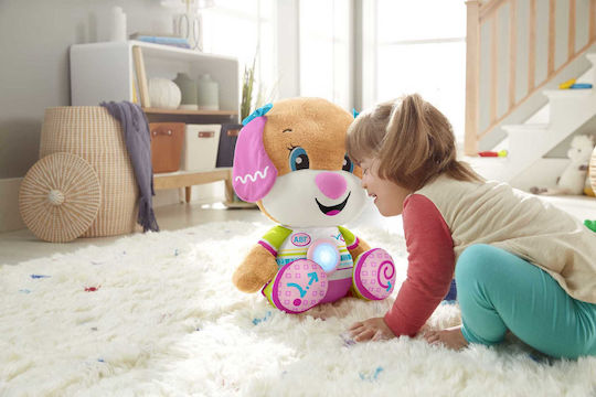 Fisher Price Animal Laugh & Learn Puppy made of Fabric with Music for 18++ Months