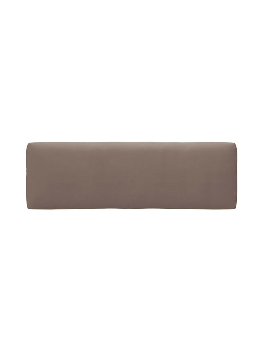 Ecksofa Outdoor from Pallets with Pillows Braun 110x65x55cm