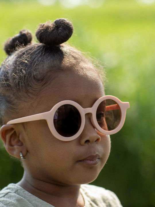Baby Dutch Cycle Στρογγυλά Παιδικά Γυαλιά Ηλίου Roze για 2-6 Ετών