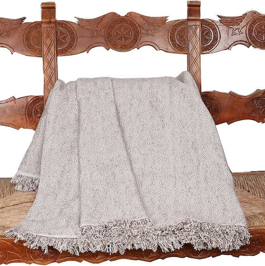 Mc Decor Peal Cuvertură Pentru Canapea 2 Locuri Șenilă 180x250 cm Mink