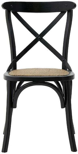 Scaune Cafe Lemn Negre 1buc 45x55x85buc
