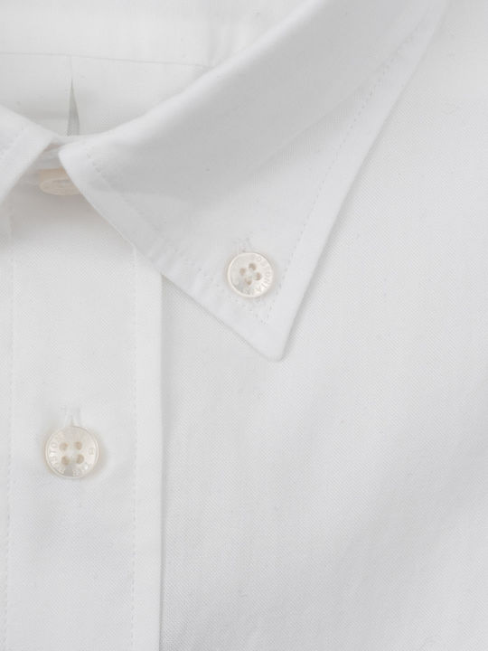 Men's Shirt with Long Sleeves Regular Fit White