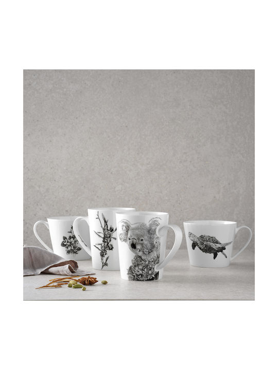 Maxwell & Williams Green Sea Turtle Cană Ceramică Albă 450ml