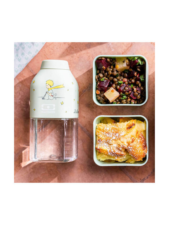 Monbento Positive S Le Petit Prince Planet Bottle Water Plastic with Screw Cap Light Blue 330ml