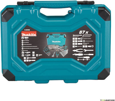 Makita E-08458 Werkzeugkoffer mit 87 Werkzeugen