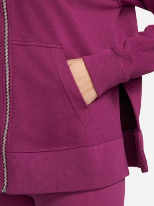 Dri-Fit Get Fit Damen Sweatshirt Kapuzen French Terry in Lila