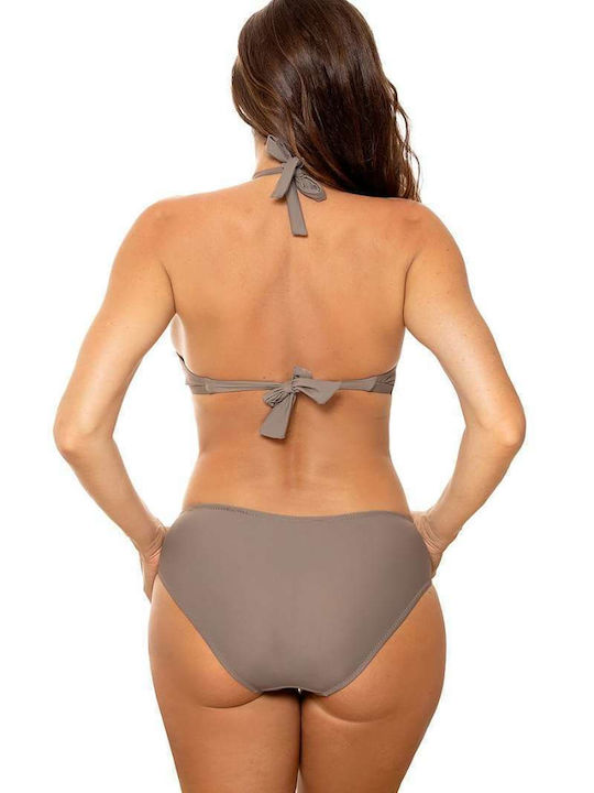 Marko One-Piece Swimsuit with Cutouts & Padding Brown