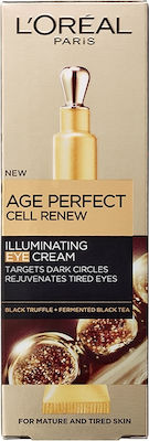 L'Oreal Paris Age Perfect Cell Renew Illuminating Iluminare Anti-îmbătrânire & Fermizantă Cremă Pentru Ochi împotriva pentru Cearcăne pentru Piele Matură 15ml