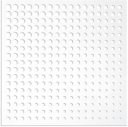 Trellis de Grădină Moon din Plastic în Culoare Alb 100x100cm 1buc